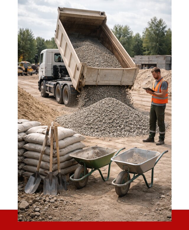 Доставка нерудных материалов в Старой Руссе от 1223 руб. | ПРОНЕРУДСрс