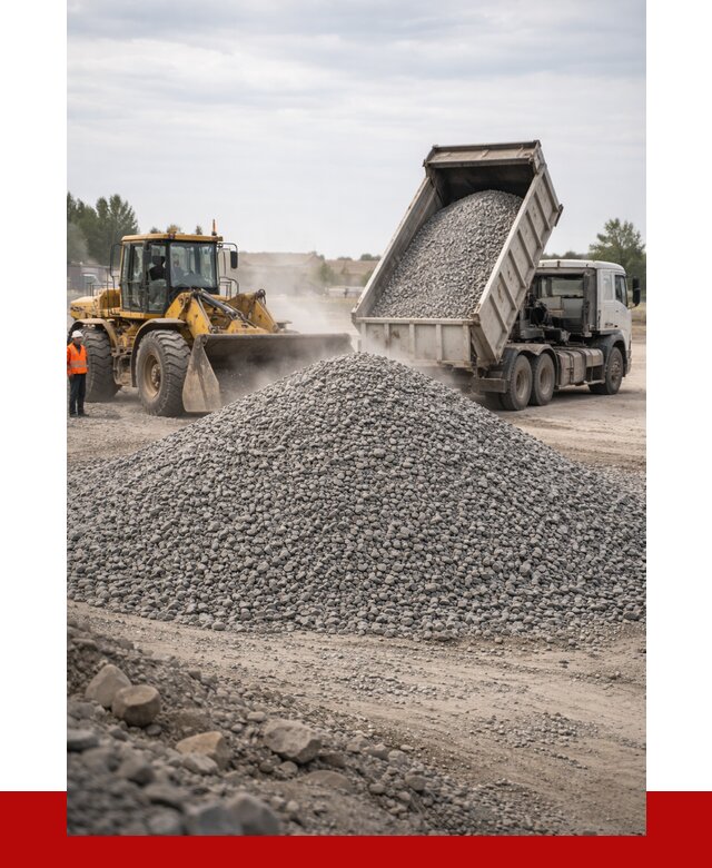 Купить щебень с доставкой в Старой Руссе от 2548 руб. | ПРОНЕРУДСрс