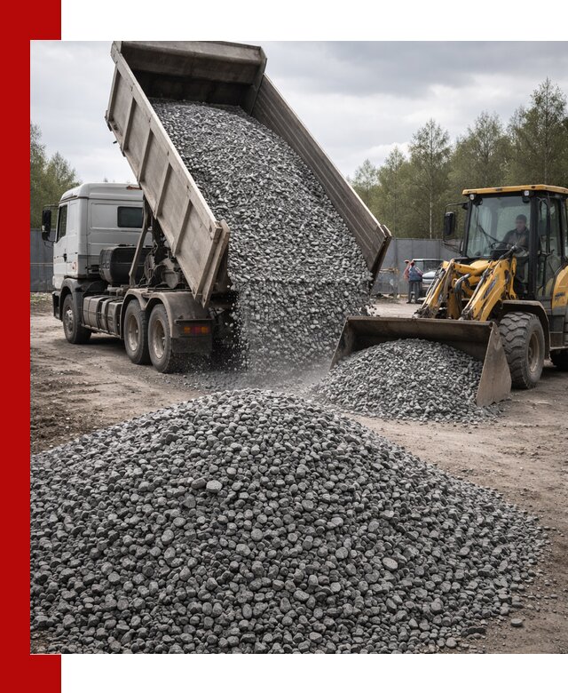 Доставка и продажа щебня гранитного в Старой Руссе