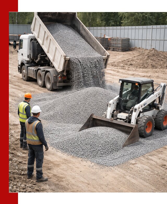 Доставка и продажа гранитного щебня фракции 0-5 в Старой Руссе