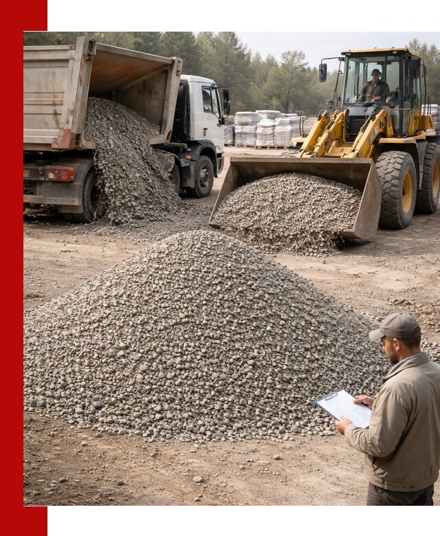 Гравийный щебень фракция 5–10 с доставкой в Старой Руссе