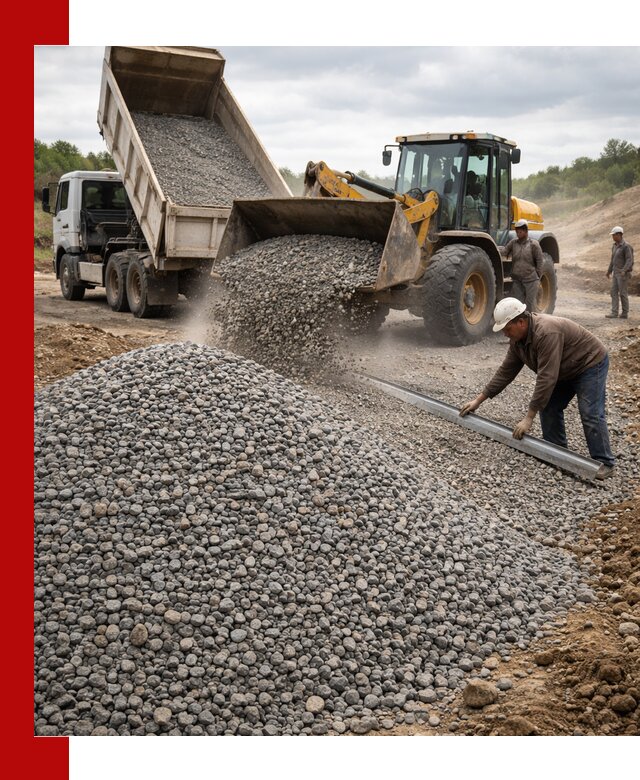 Гравийный щебень фракция 5-20 с доставкой в Старой Руссе