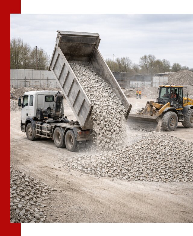 Доставка и продажа известнякового щебня в Старой Руссе