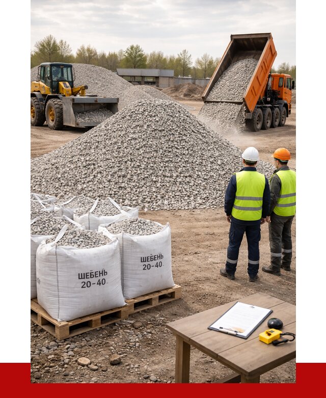 Известняковый щебень 20-40 в Старой Руссе от 2140 р. ПРОНЕРУДСрс
