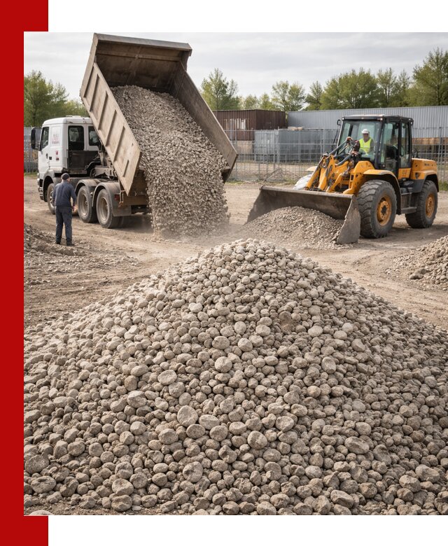 Доломитовый щебень фракции 20–41 с доставкой в Старой Руссе