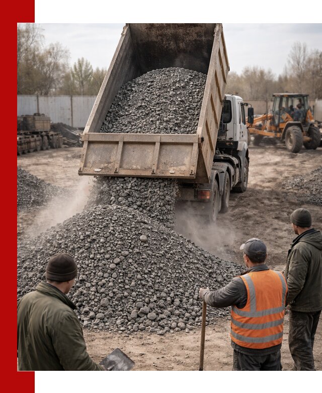 Доставка шлакового щебня в удобные сроки по выгодной цене в Старой Руссе