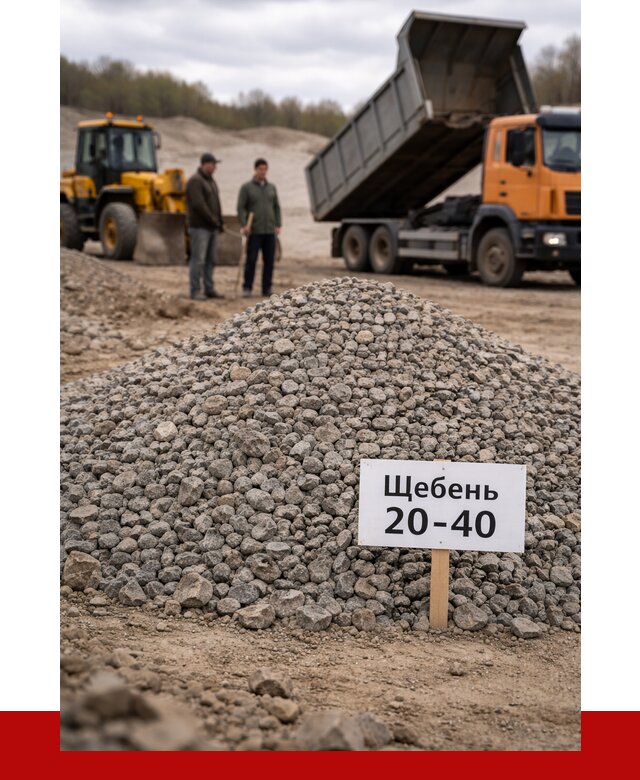 Бетонный щебень фракция 20-40 в Старой Руссе от 2497 р. | ПРОНЕРУДСрс