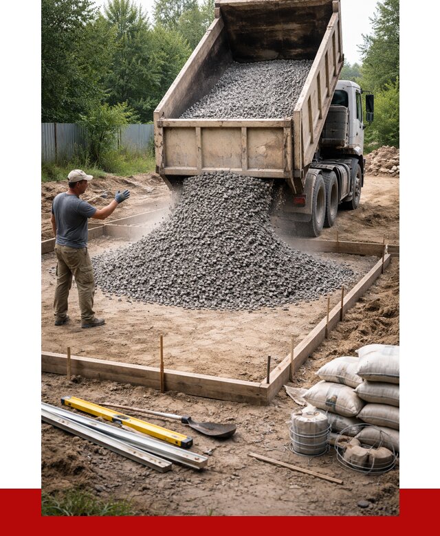 Купить щебень для фундамента в Старой Руссе от 4586 р. | ПРОНЕРУДСрс