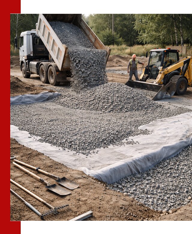 Щебень для фундамента с доставкой в Старой Руссе