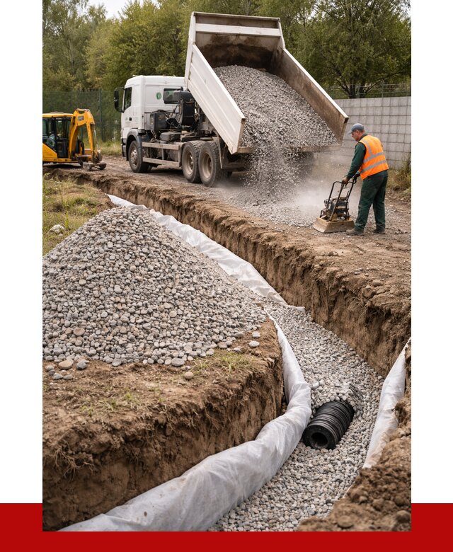 Щебень для дренажа в Старой Руссе от 1885 р., ПРОНЕРУДСрс доставка