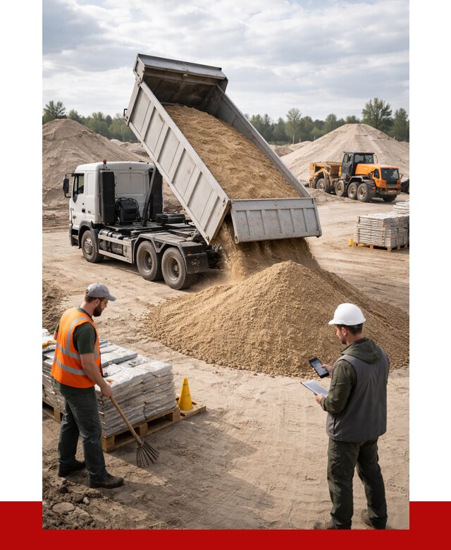 Карьерный песок с доставкой в Старой Руссе от 3668 р. ПРОНЕРУДСрс