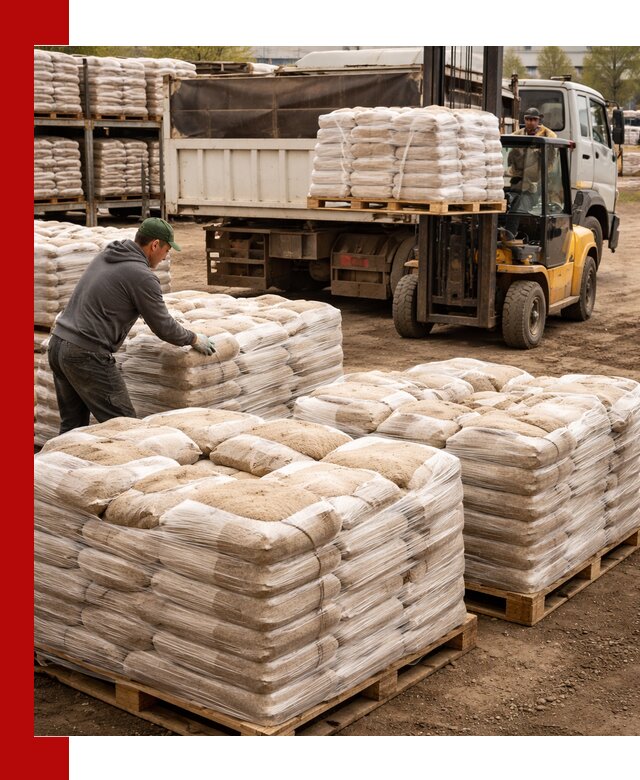 Карьерный песок в мешках с доставкой в Старой Руссе
