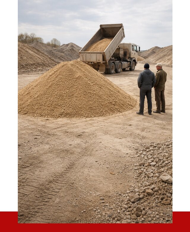 Карьерный песок крупнозернистый в Старой Руссе от 8662 р | ПРОНЕРУДСрс