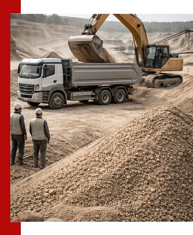 Карьерный крупнозернистый песок с доставкой в Старой Руссе