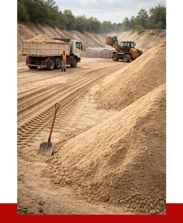 Карьерный песок мелкозернистый в Старой Руссе от 9171 р. | ПРОНЕРУДСрс