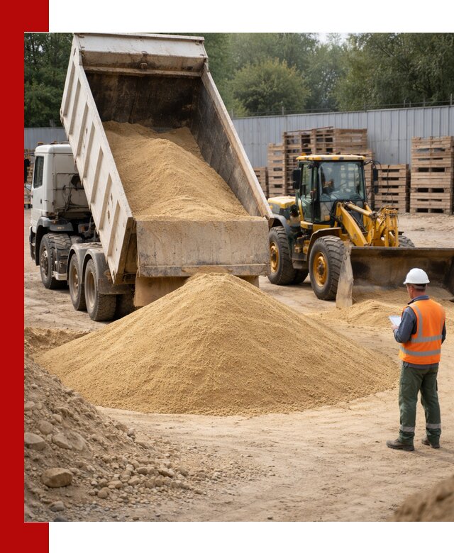 Доставка карьерного мелкозернистого песка в Старой Руссе