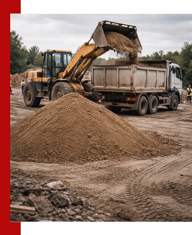 Доставка речного песка навалом в Старой Руссе быстро и выгодно