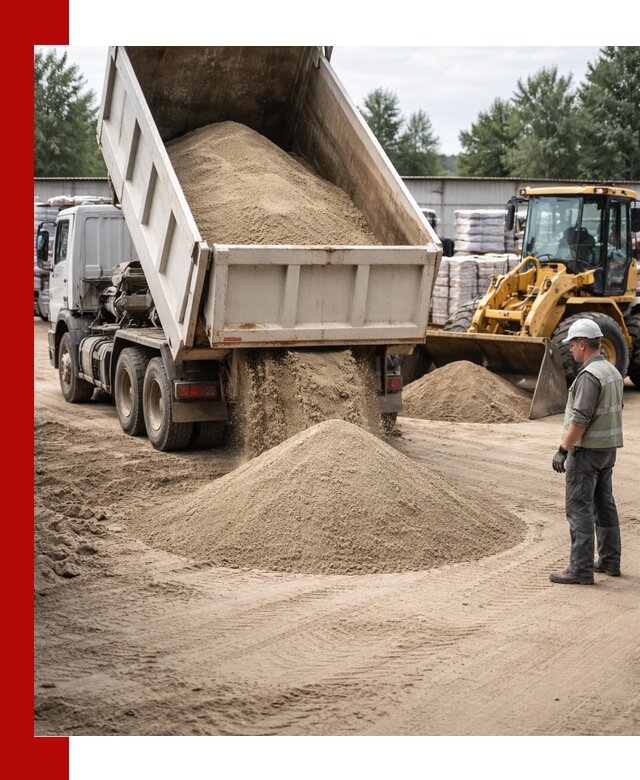 Поставка и доставка песка для бетона в Старой Руссе