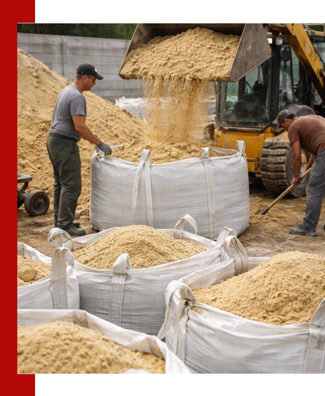 Поставка качественного песка для кладки в Старой Руссе