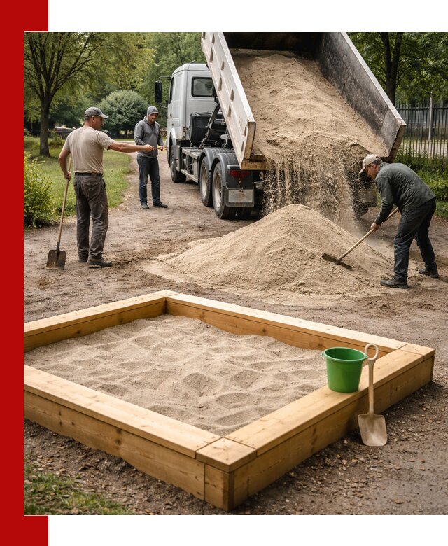 Песок для песочницы с доставкой в Старой Руссе недорого и чистый