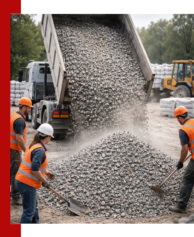 Доставка гравия и камня в Старой Руссе оптом и в розницу