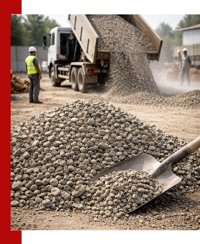 Доставка гравия фракции 20-40 в Старой Руссе с самосвалами