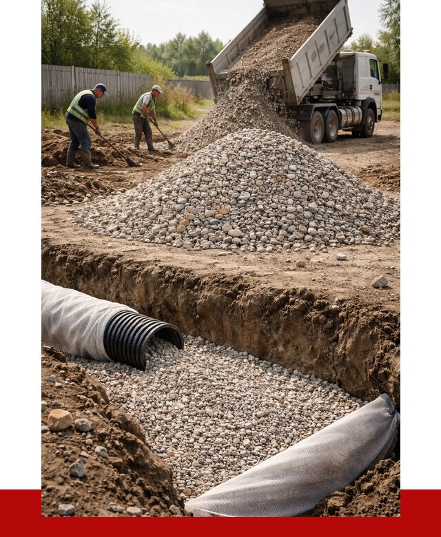 Гравий для дренажа в Старой Руссе от 2242 р., доставка ПРОНЕРУДСрс