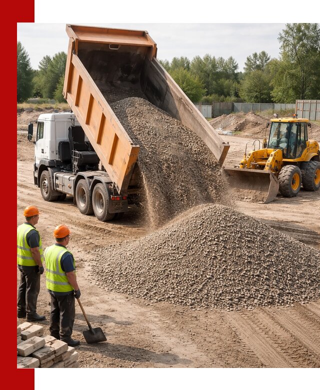 Доставка щебёночно-песчаной смеси ЩПС С7 в Старой Руссе