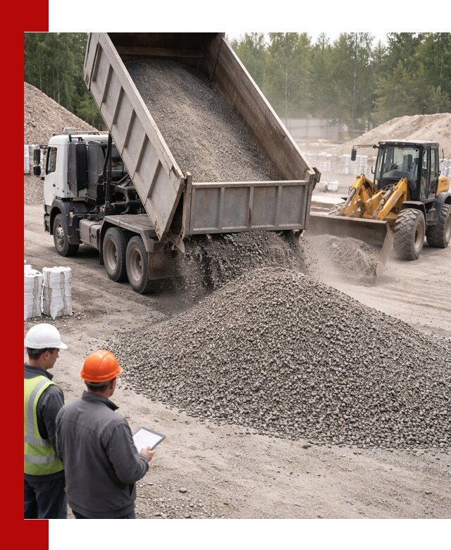 Доставка и продажа гранитного отсева 0-10 в Старой Руссе