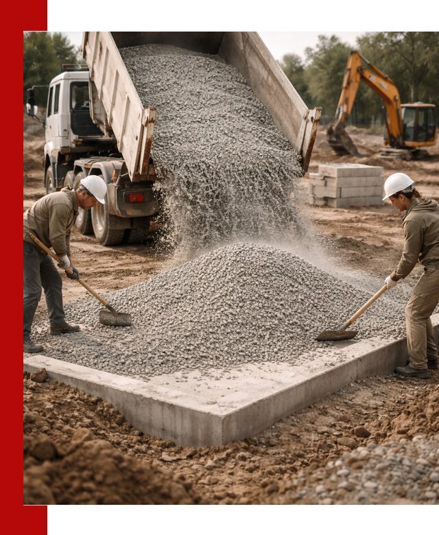 Доставка и продажа отсева для бетона в Старой Руссе