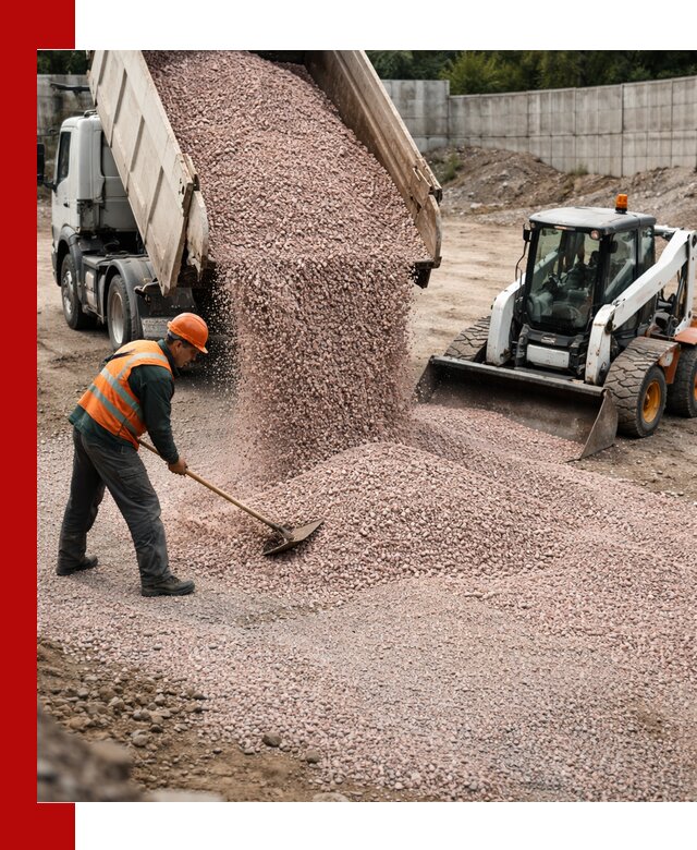 Крошка розовый гранит с доставкой в Старой Руссе от производителя