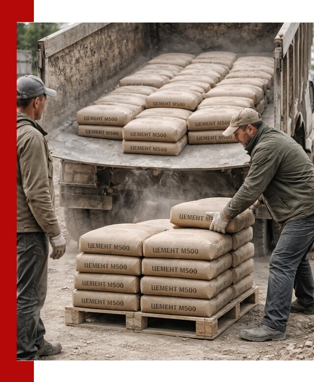 Цемент М500 с доставкой самосвалом в Старой Руссе