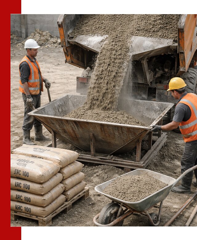 Доставка цементно-песчаной смеси М100 в Старой Руссе