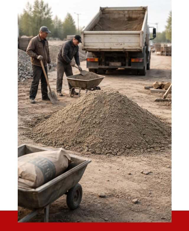 Цементно-песчаная смесь М150 в Старой Руссе от 4789 р. | ПРОНЕРУДСрс