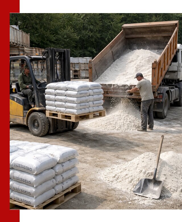 Доставка строительной извести оптом и в розницу в Старой Руссе