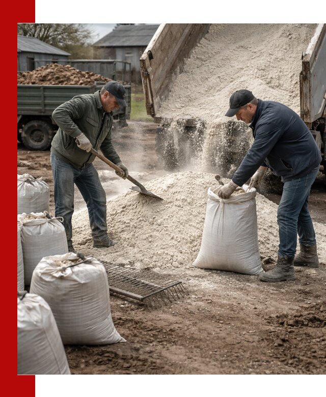 Доставка извести пушонки в Старой Руссе оптом и мелким оптом