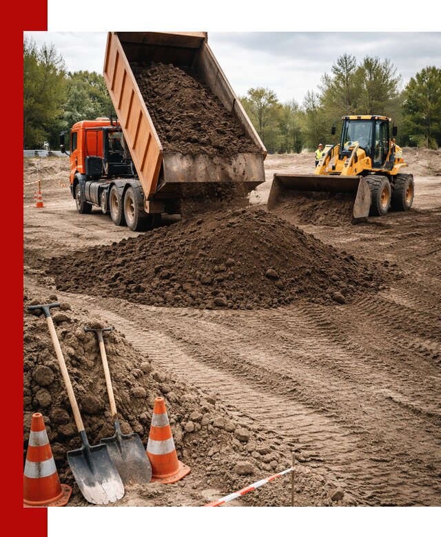 Поставка и доставка планировочного грунта в Старой Руссе
