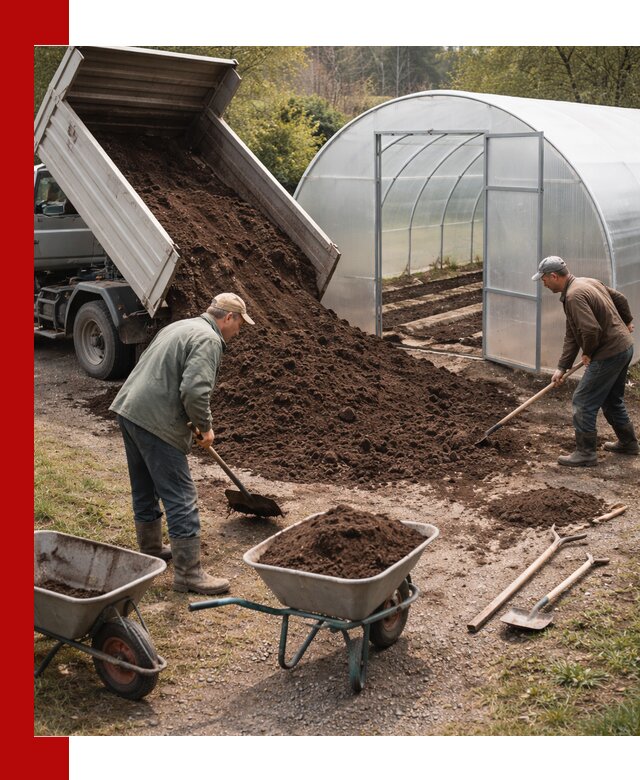 Грунт для теплицы с доставкой в Старой Руссе — плодородный субстрат под растения
