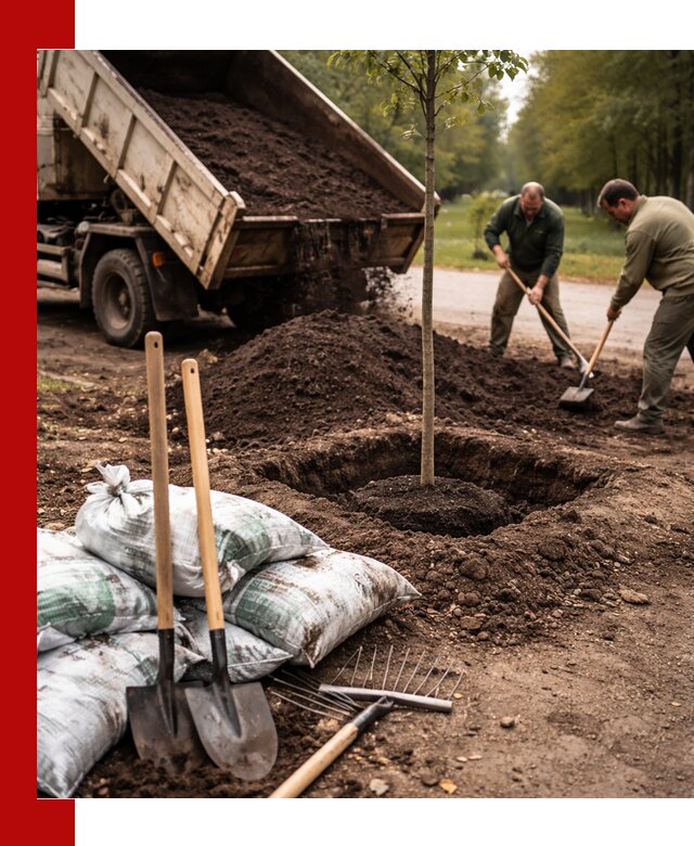 Грунт для посадки деревьев в Старой Руссе — доставка и подготовка почвы