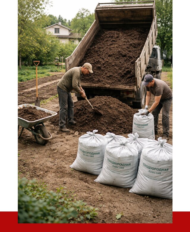 Плодородная смесь в Старой Руссе от 4280 р./куб с доставкой | ПРОНЕРУДСрс