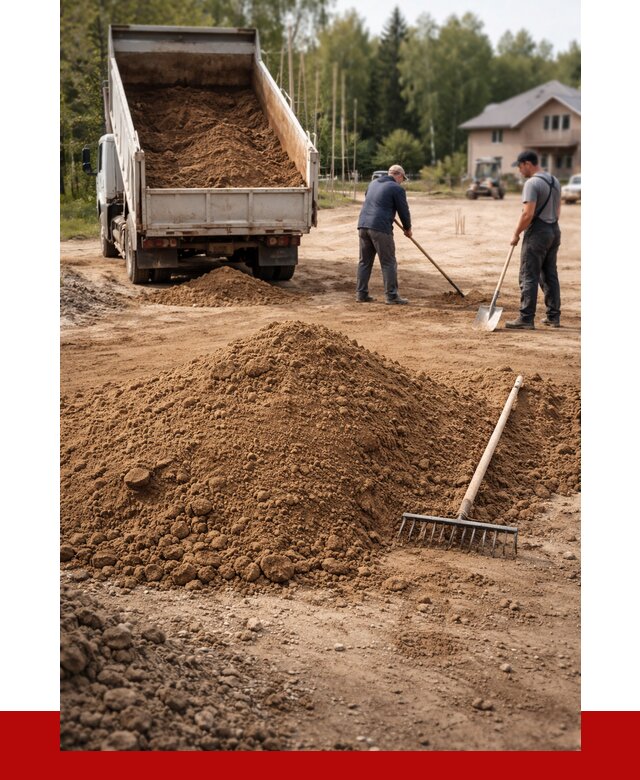 Суглинок для планировки в Старой Руссе с доставкой от 4280 р. | ПРОНЕРУДСрс