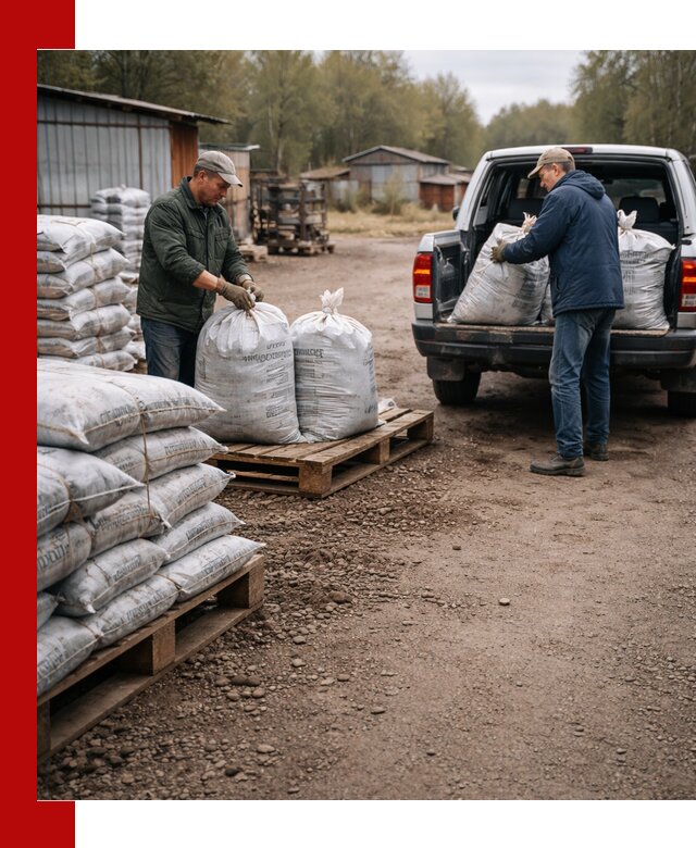 Купить конский навоз в мешках с доставкой в Старой Руссе