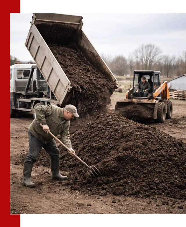 Доставка и продажа перегноя в Старой Руссе быстро и дешево