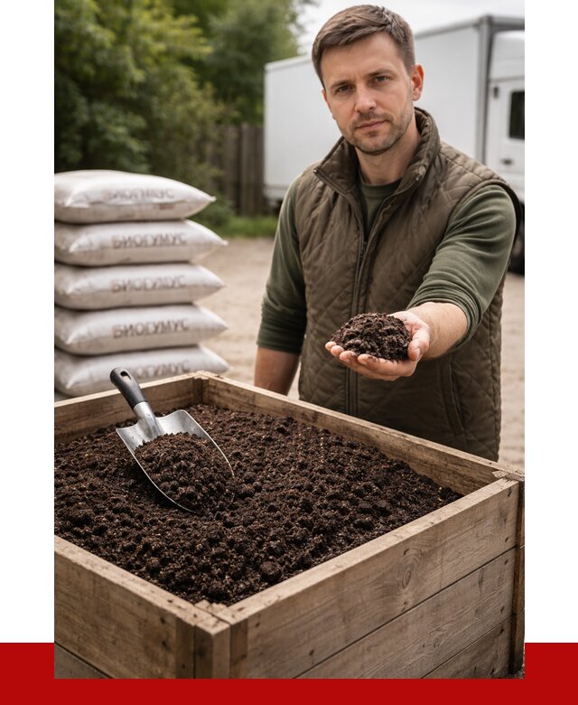 Купить биогумус в Старой Руссе с доставкой от 8662 р. за куб | ПРОНЕРУДСрс