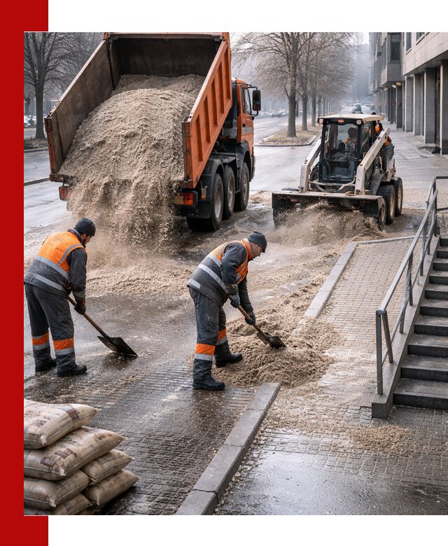 Поставка противогололедных материалов в Старой Руссе