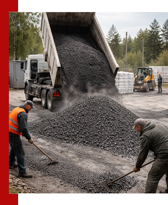 Доставка и продажа асфальтного гранулята в Старой Руссе