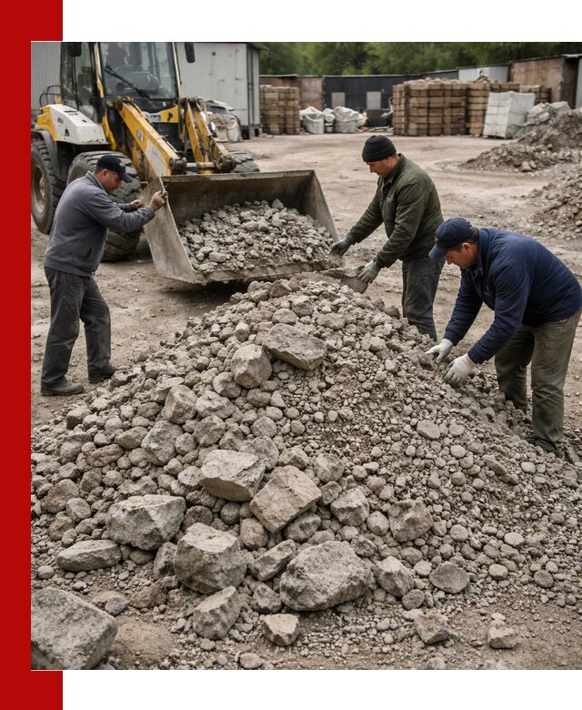 Демонтаж и вывоз бой бетона в Старой Руссе
