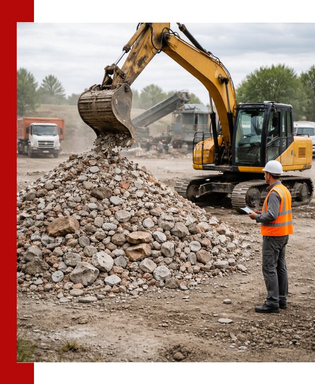 Доставка и вывоз строительного боя в Старой Руссе