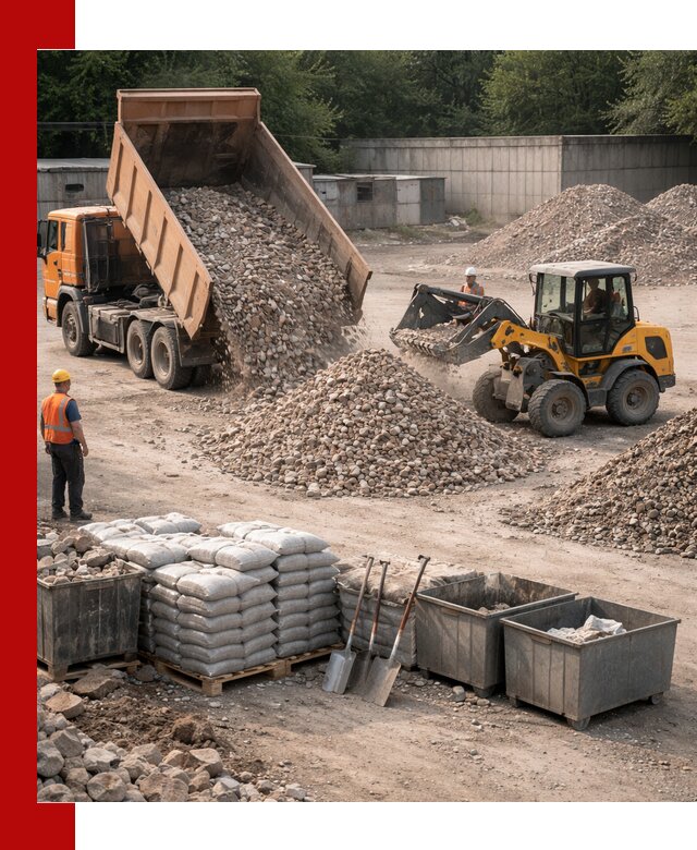 Вторичные материалы для отсыпки в Старой Руссе — поставка и доставка