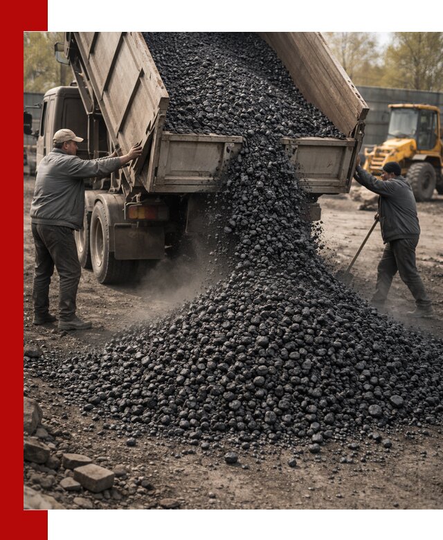 Доставка угля семечка самосвалами в Старой Руссе